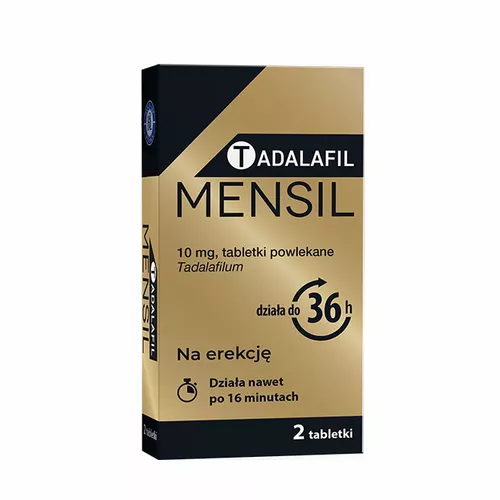 Tadalafil Mensil 10 mg, 2 tabletki
