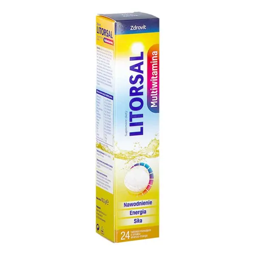 Zdrovit Litorsal Multiwitamina, 24 tabletek musujących