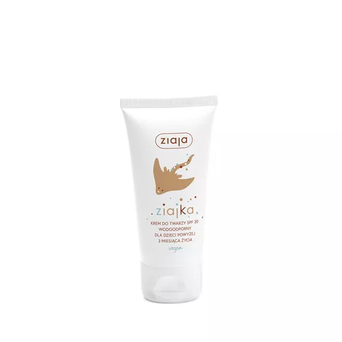 ziajka - krem do twarzy wodoodporny dla dzieci powyżej 3 miesiąca życia, SPF 30, 50 ml