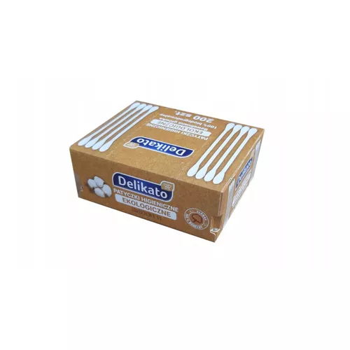 DELIKATO - patyczki higieniczne, 200 sztuk
