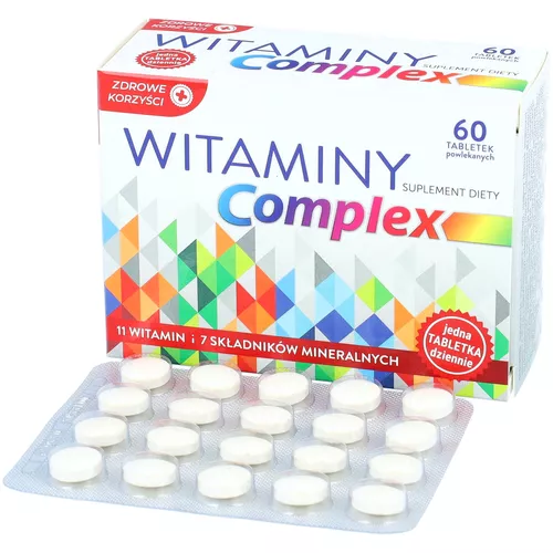Zdrowe Korzyści Witaminy Complex, 60 tabletek powlekanych