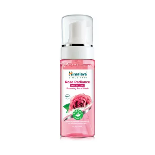 Himalaya - rozświetlająca micelarna pianka do mycia twarzy z organiczną różą, 150 ml