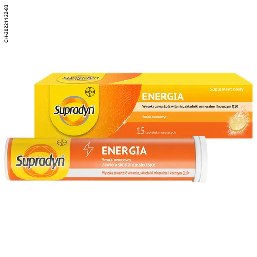Supradyn Intensia Energy, 15 tabletek musujących