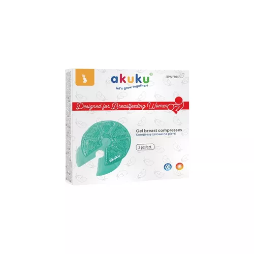 Akuku - Kompresy żelowe na piersi, A0534, 2 sztuki
