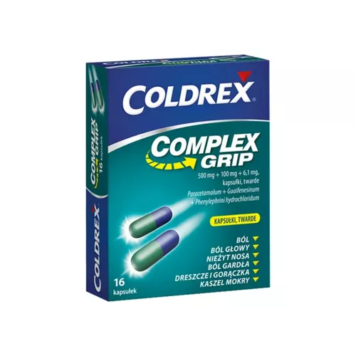 Coldrex Complex Grip, 16 kapsułek