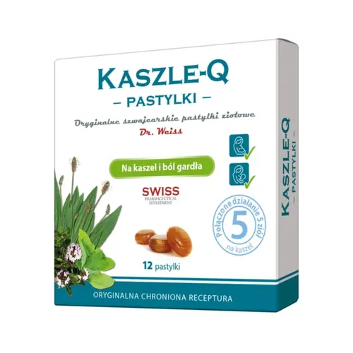 Kaszle-Q, pastylki do ssania, 12 sztuk