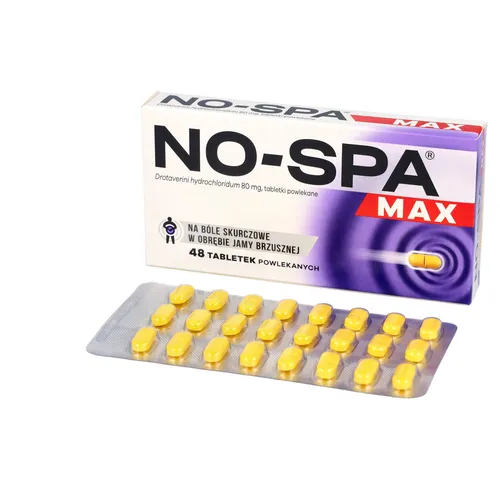 No-Spa Max 80 mg, 48 tabletek powlekanych