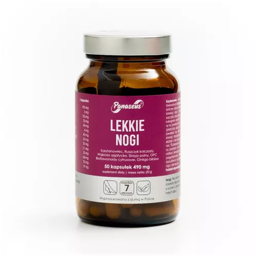 Panaseus, Lekkie nogi, 50 kapsułek