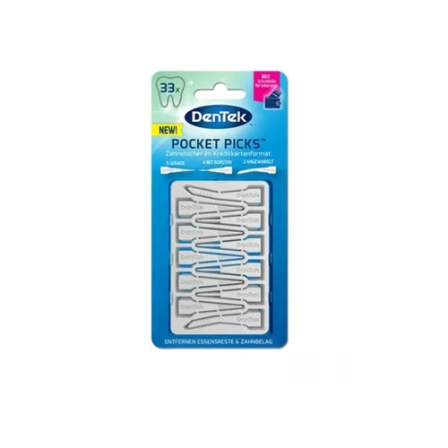 Dentek Pocket Picks Wykałaczki, 33 sztuki