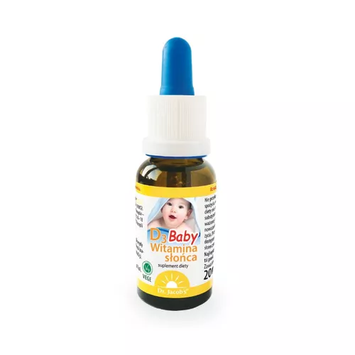 Dr Jacobs Witamina D3 Baby w kroplach, 20 ml