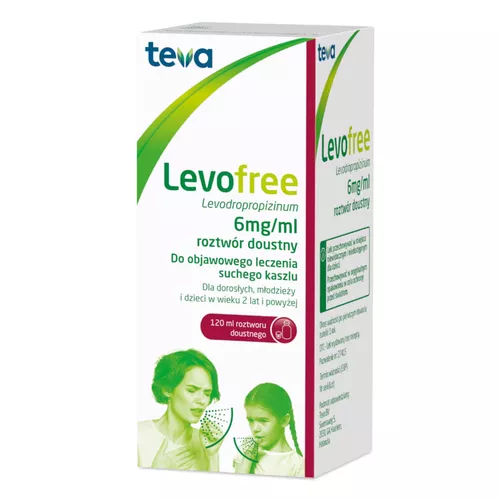 Levofree 60 mg/10 ml, syrop o smaku malinowym, 120 ml