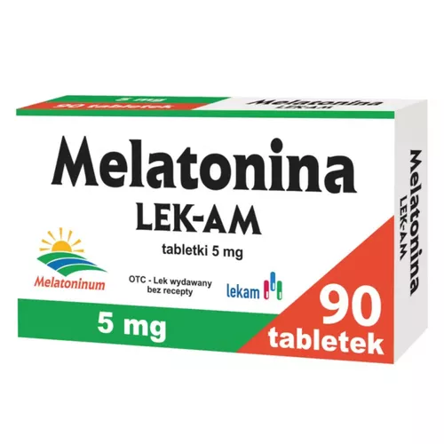 LEK-AM, Melatonina 5 mg, 90 tabletek