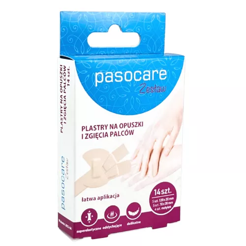PASOCARE - Plastry z klejem silikonowym, 8 sztuk