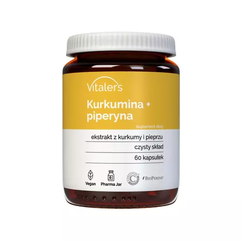 Vitaler's Kurkumina + Piperyna, 60 kapsułek