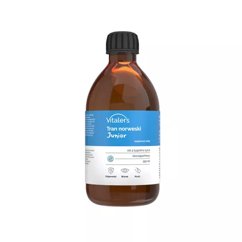 Vitaler's Tran norweski Junior, bezzapachowy, 250 ml