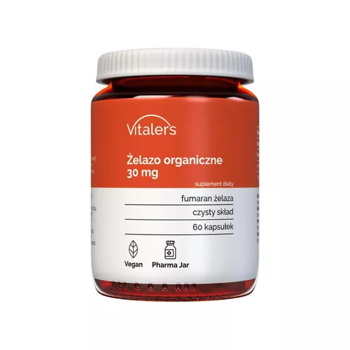 Vitaler's Żelazo organiczne 30 mg, 60 kapsułek