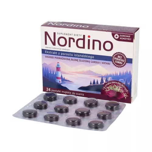 Zdrowe Korzyści, Nordino, owoce leśne, 24 pastylki