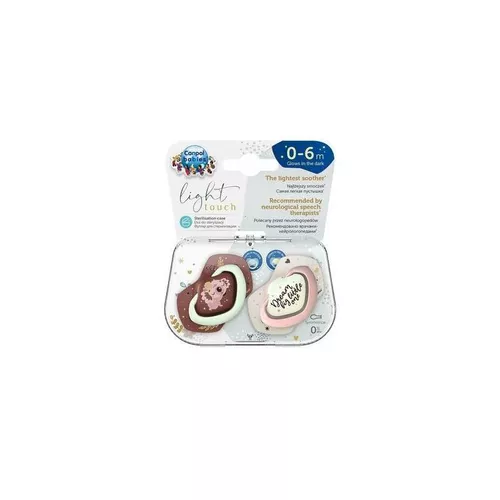 Canpol babies - smoczek silikonowy 0-6m, symetryczny Sleepy Koala Girl 22/658, 2 sztuki