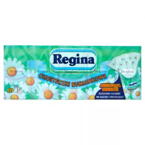 REGINA RUMIANEK - chusteczki higieniczne 4-warstwowe, 10x10 sztuk