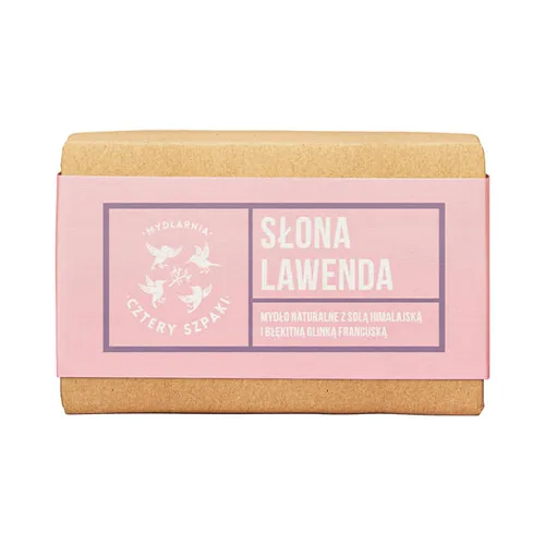Cztery Szpaki - naturalne mydło w kostce, Słona lawenda, 110 g