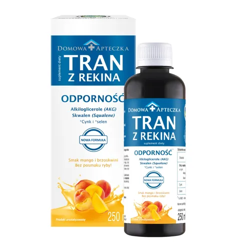 Domowa Apteczka tran o smaku mango-brzoskwinia, 250 ml