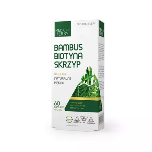 Medica Herbs Bambus Biotyna Skrzyp, 60 kapsułek