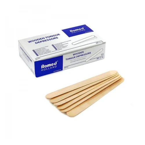 ROMED - szpatułki laryngologiczne, drewniane, 100 sztuk