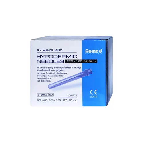 Romed - igła (0,7 x 30 mm), 22G, 100 sztuk