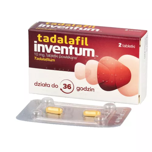Tadalafil Inventum 10 mg, 2 tabletki do rozgryzania i żucia
