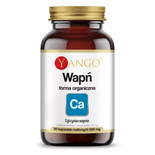 YANGO Wapń, cytrynian wapnia, 90 kapsułek