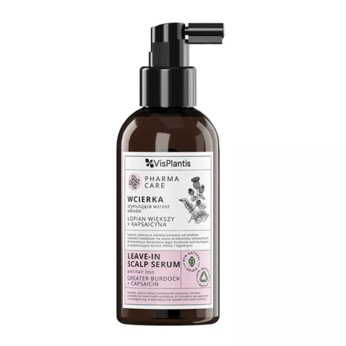 Vis Plantis Pharma Care - wcierka stymulująca wzrost włosów, łopian większy i kapsaicyna, 150 ml