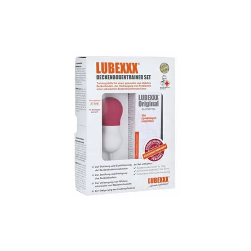 LUBEXXX zestaw do ćwiczeń mięśni dna miednicy - ciężarek dopochwowy 58 g + żel nawilżający 50 ml