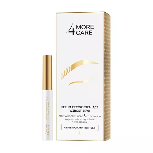 MORE4CARE - serum przyspieszające wzrost brwi, na noc, 3 ml