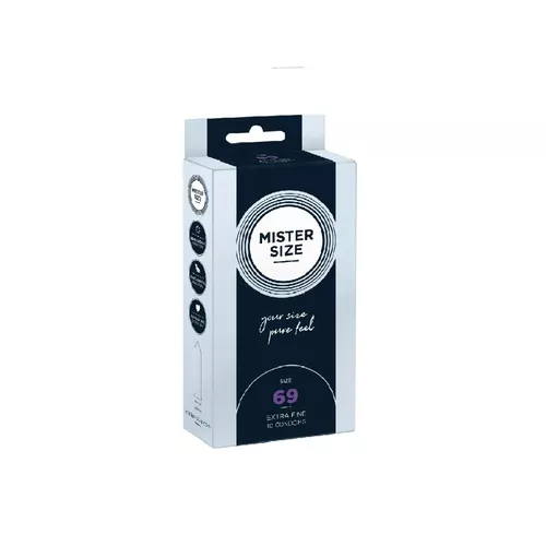 Mister Size - prezerwatywy dopasowane do rozmiaru 69 mm, 10 sztuk