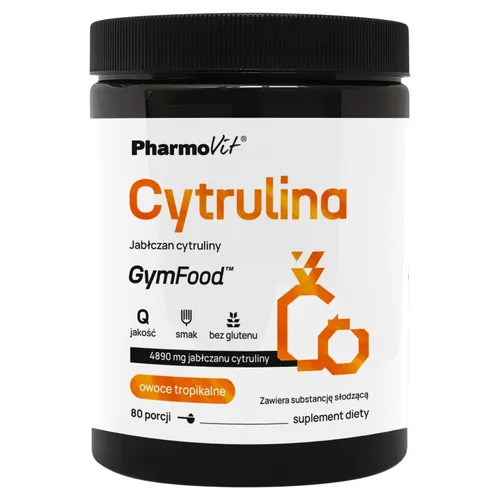 PharmoVit GymFood Cytrulina, owoce tropikalne, 400 g