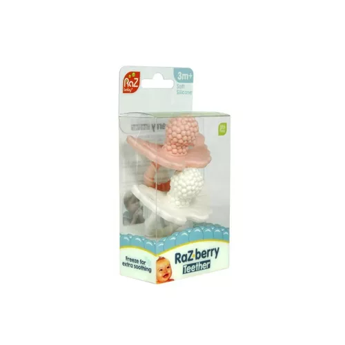 RaZbaby - gryzak Soczysta Malina, różowy i kokosowy, 2 sztuki