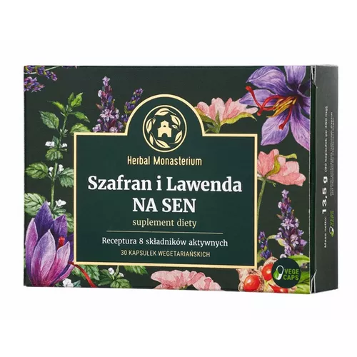 Herbal Monasterium Szafran i Lawenda, 30 kapsułek