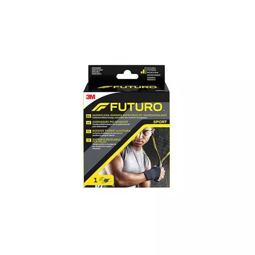 3M Futuro Sport - Regulowana opaska na nadgarstek, czarna, 1 sztuka