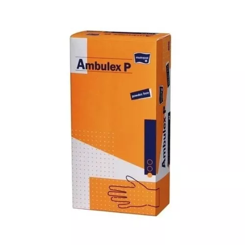 Ambulex P - rękawice zabiegowe, niejałowe, lekko pudrowe XS, 100 sztuk