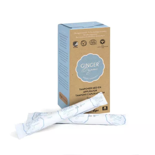 Ginger Organic - tampony z aplikatorem Super, 14 sztuk