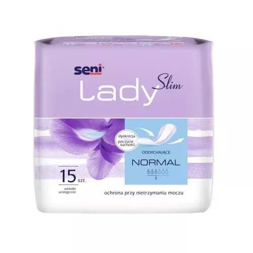 Seni Lady Slim - wkładki urologiczne dla kobiet, Normal, 15 sztuk