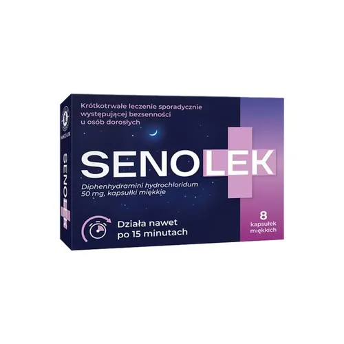 Senolek, 50 mg, 8 kapsułek miękkich