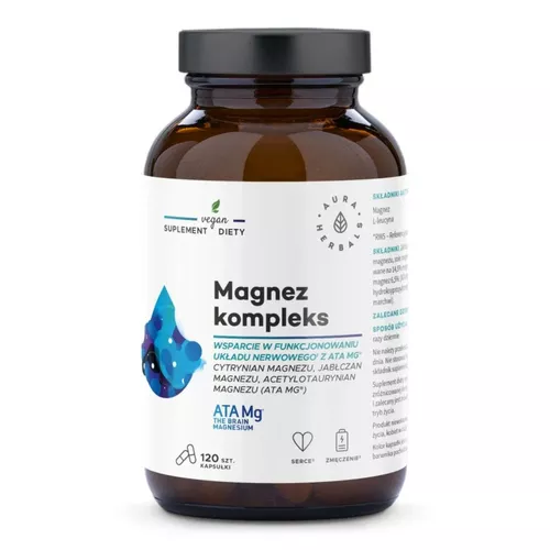 Aura Herbals Magnez kompleks ATA Mg, 120 kapsułek