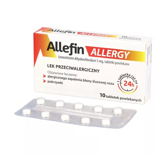Allefin Allergy 5 mg, 10 tabletek powlekanych