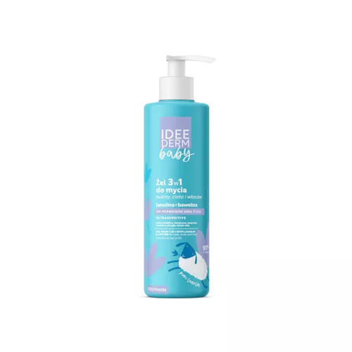 IDEE DERM Baby - żel do mycia twarzy, ciała i włosów, 400 ml