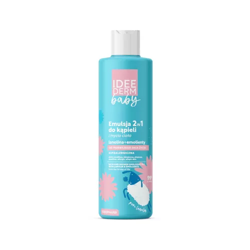 IDEE DERM Baby - emulsja 2 w 1 do kąpieli i mycia ciała, 400 ml