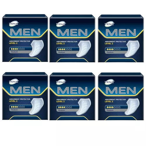 ZESTAW: 6 x TENA Men Active Fit Medium Level 2 - wkładki męskie, 20 sztuk