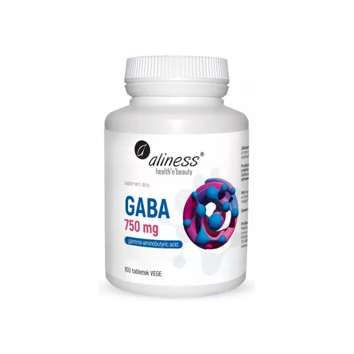 Aliness, Gaba (750 mg), 100 tabletek