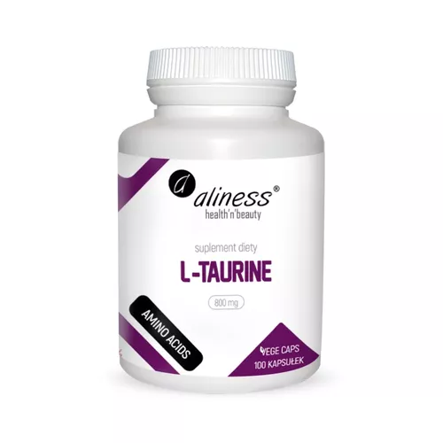 Aliness, L-Taurine 800 mg, 100 kapsułek