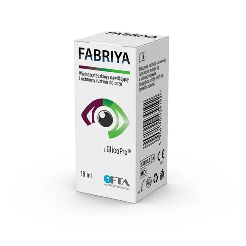 Fabriya, wielocząsteczkowy, nawilżający i ochronny roztwór do oczu, 10 ml